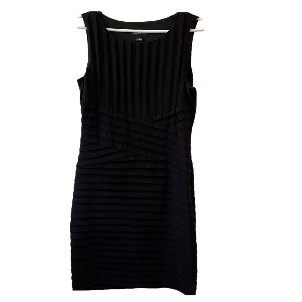 Y2K Scarlett Nite Black Tiered Stretch Bandage Bodycon Dress - Women’s 10 LBD